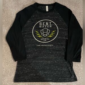 Bent water brewery Lynn Massachusetts baseball t shirt